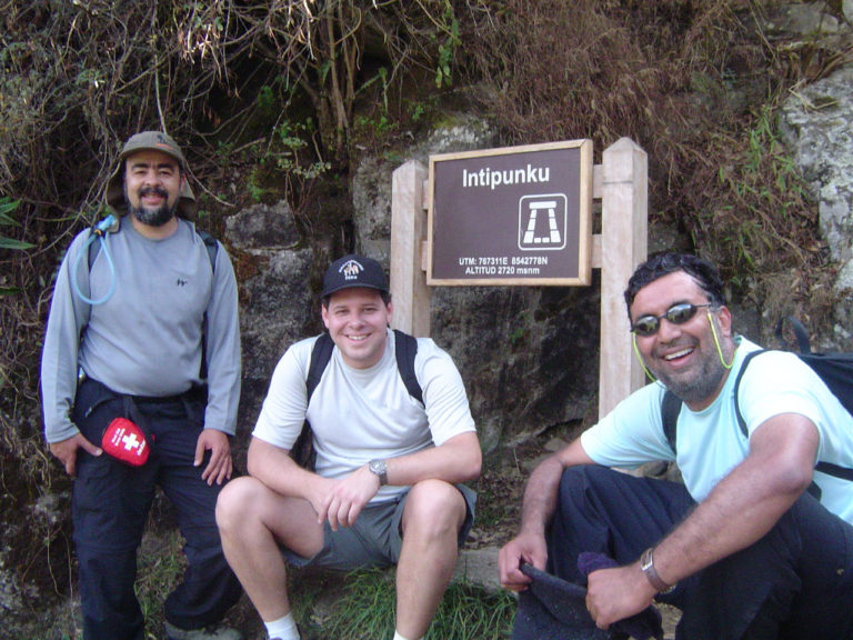 Eu, Raul e Ranji na Porta do Sol