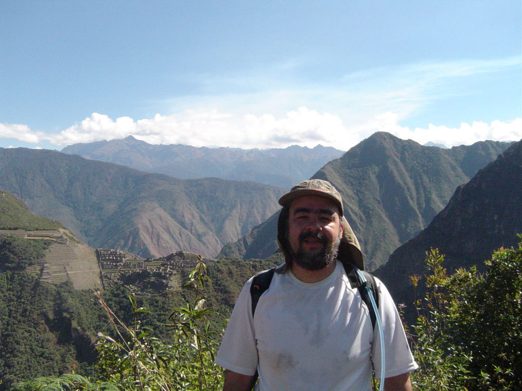 Eu e Machu Picchu atraz