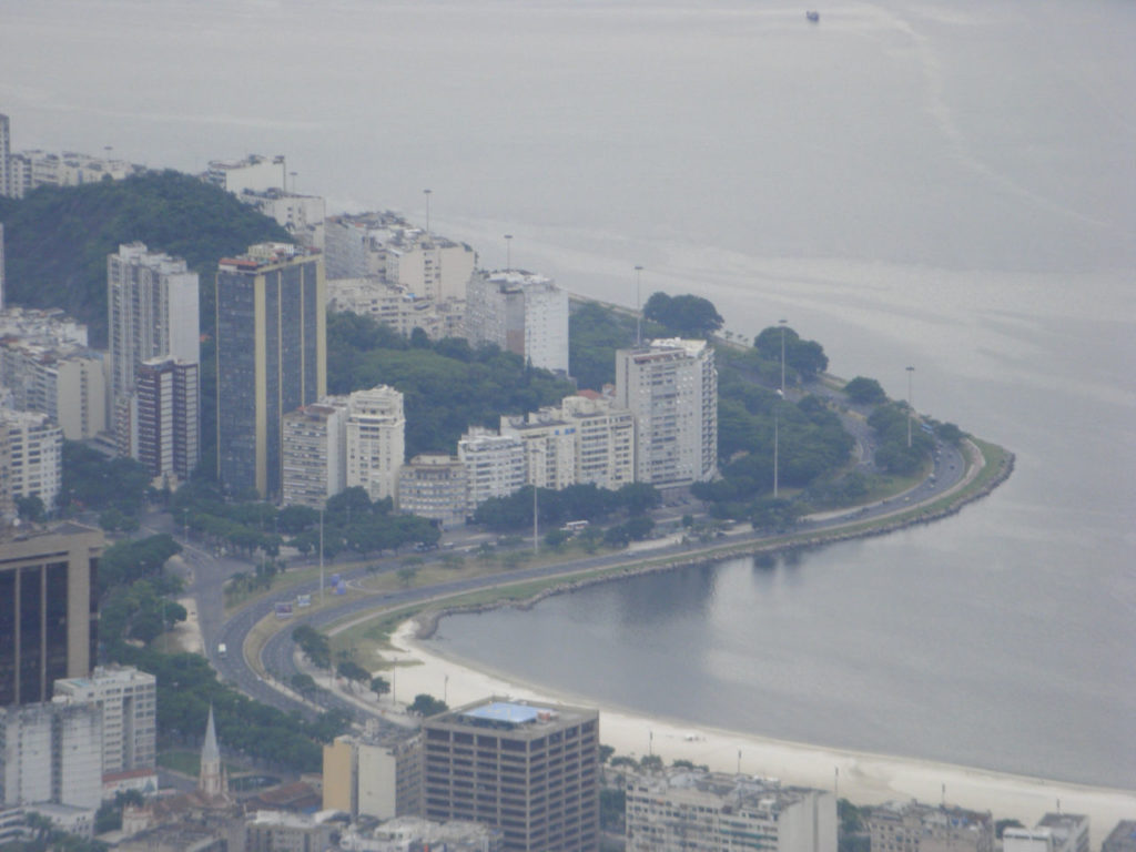 Botafogo beach view from Christ