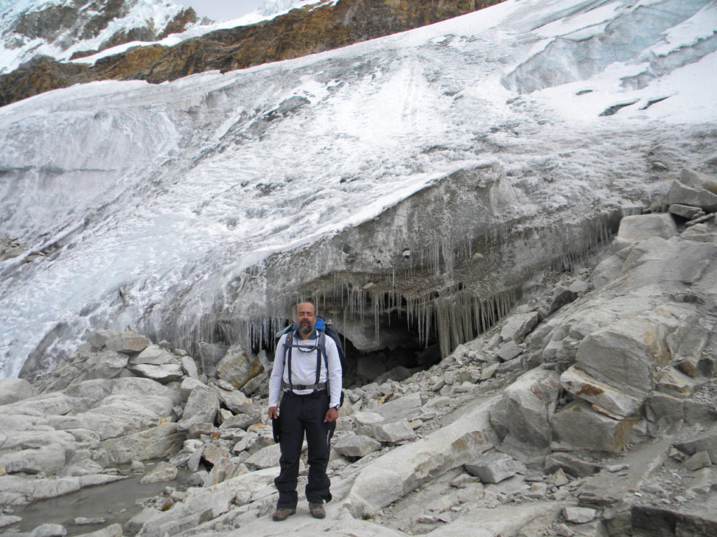 Pisco Glaciar no caminho de volta