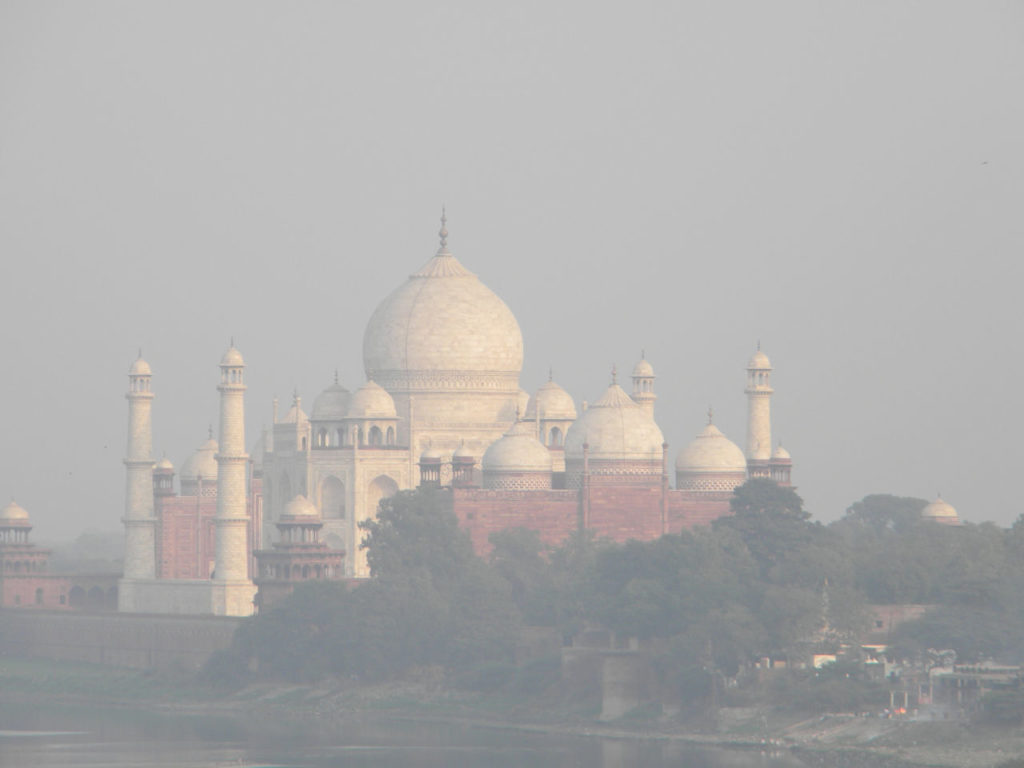 Taj Mahal visto do Forte de Agra