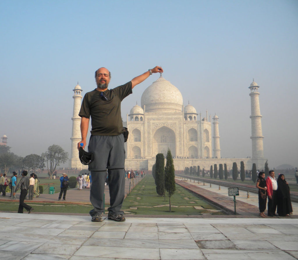 Foto classica do Taj Mahal
