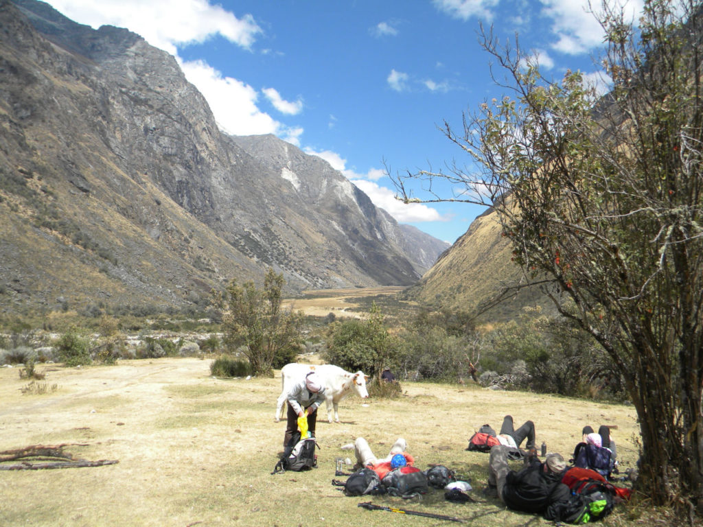 Descanso antes de sair para a trilha do Alpamayo