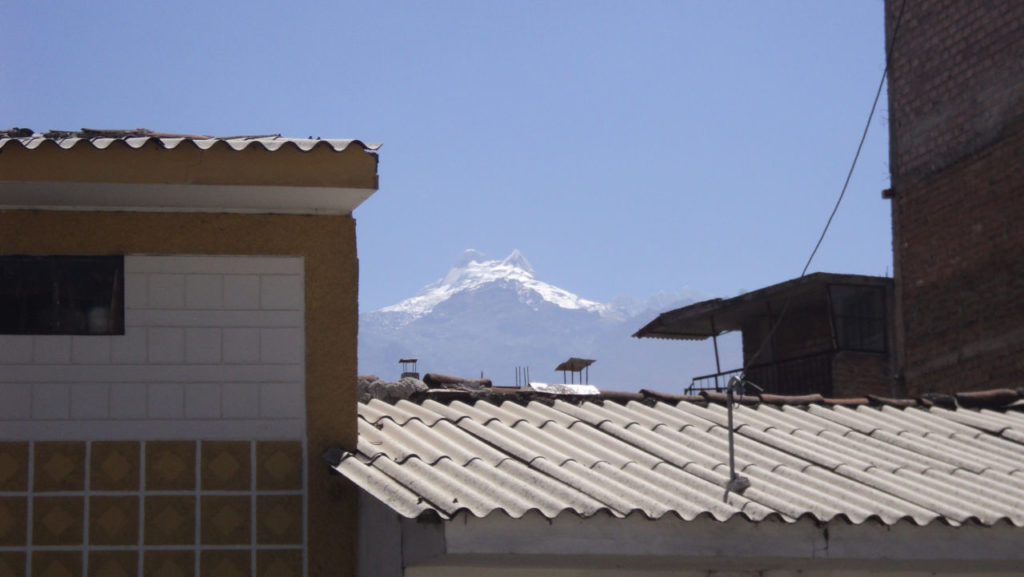 Vista do Vallunaraju de Huaraz