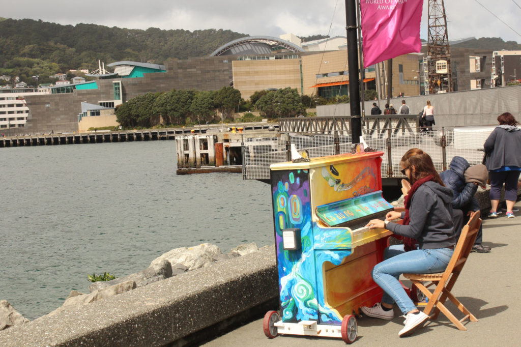 Piano at pier