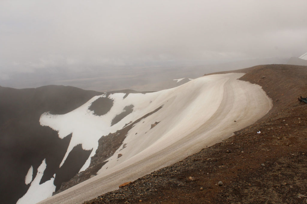 Red crater