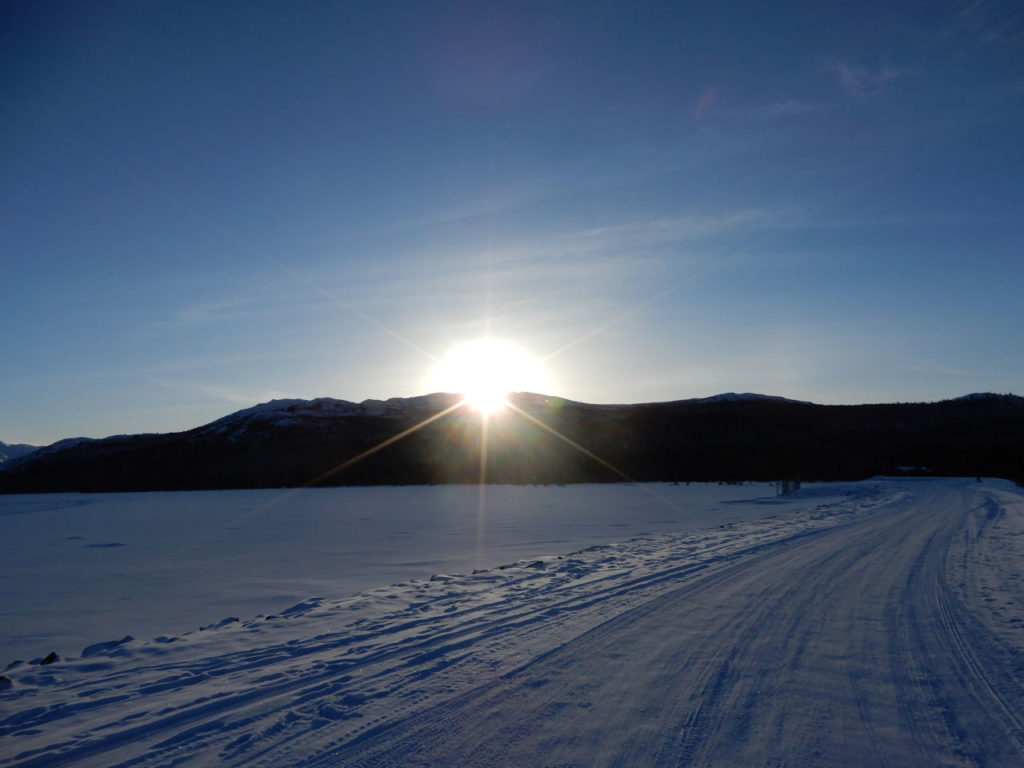 Fish Lake sun set