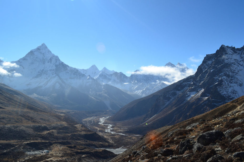 Khumbu Khola valley last view