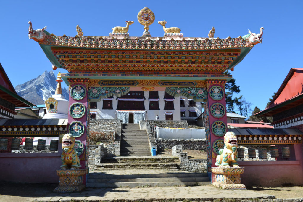 Tengboche monastery gate