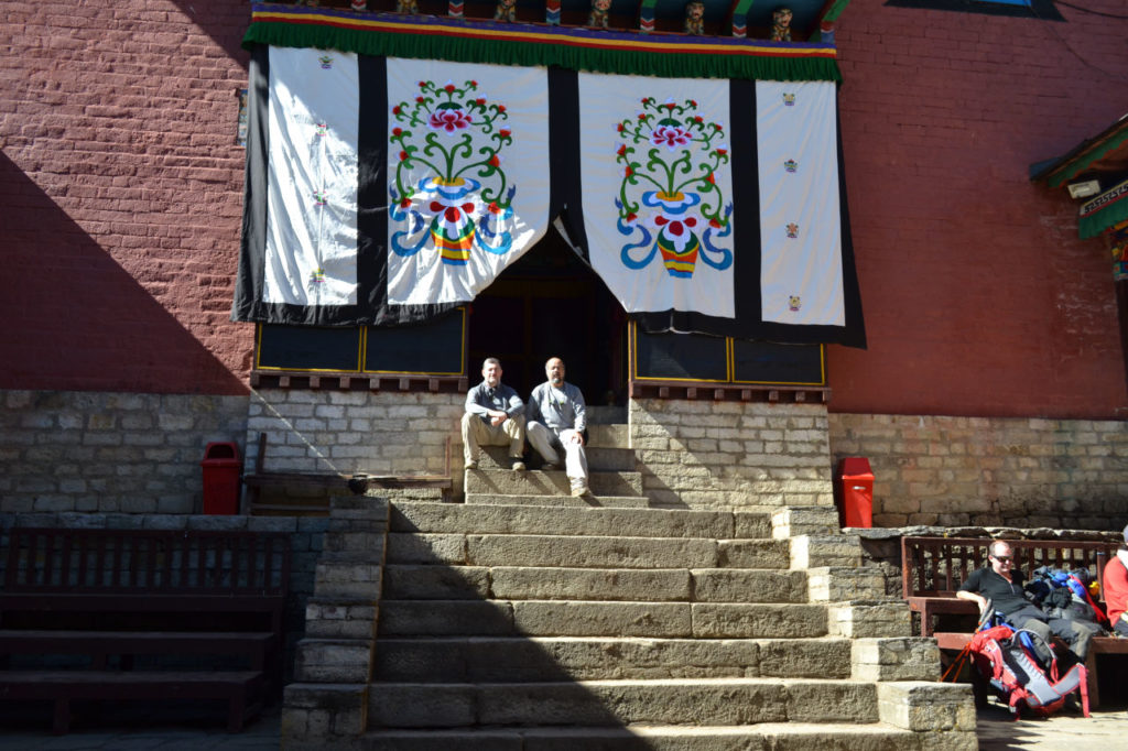 me and Jorge at tengboche monastery