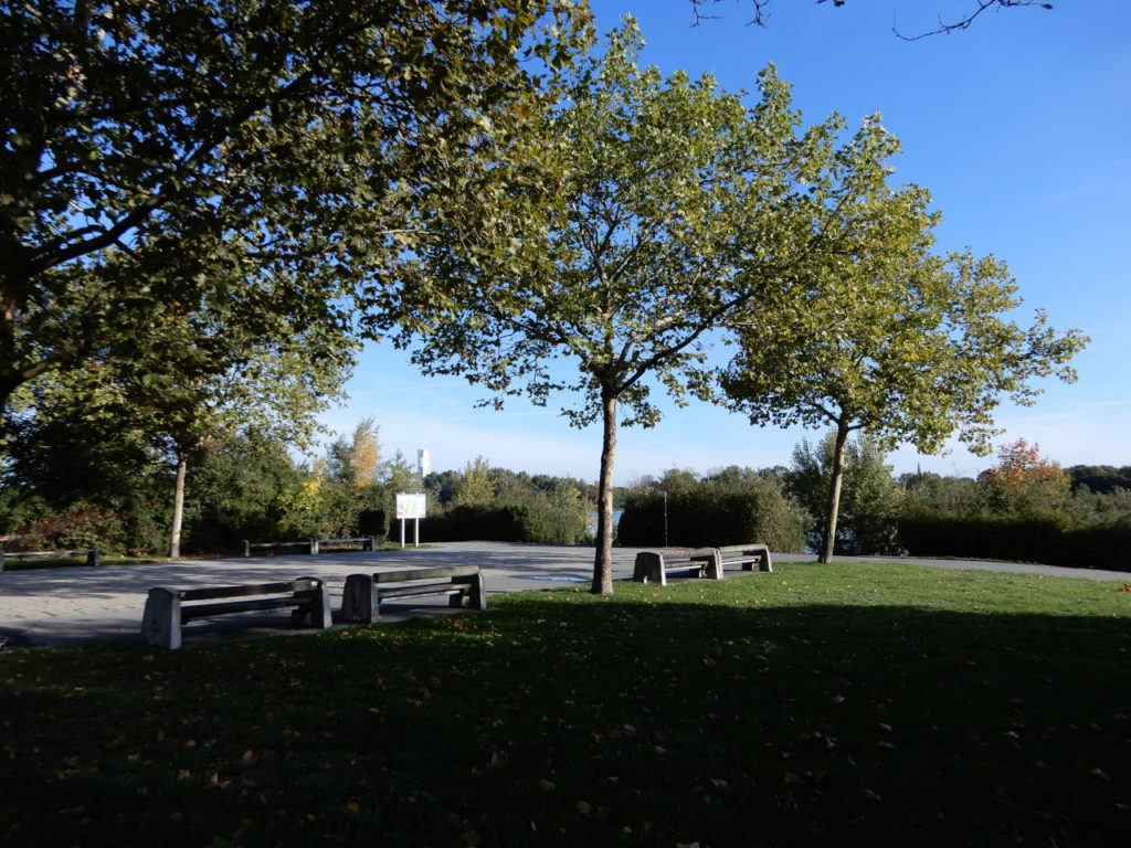 Austria - Vienna - Park at Danube banks