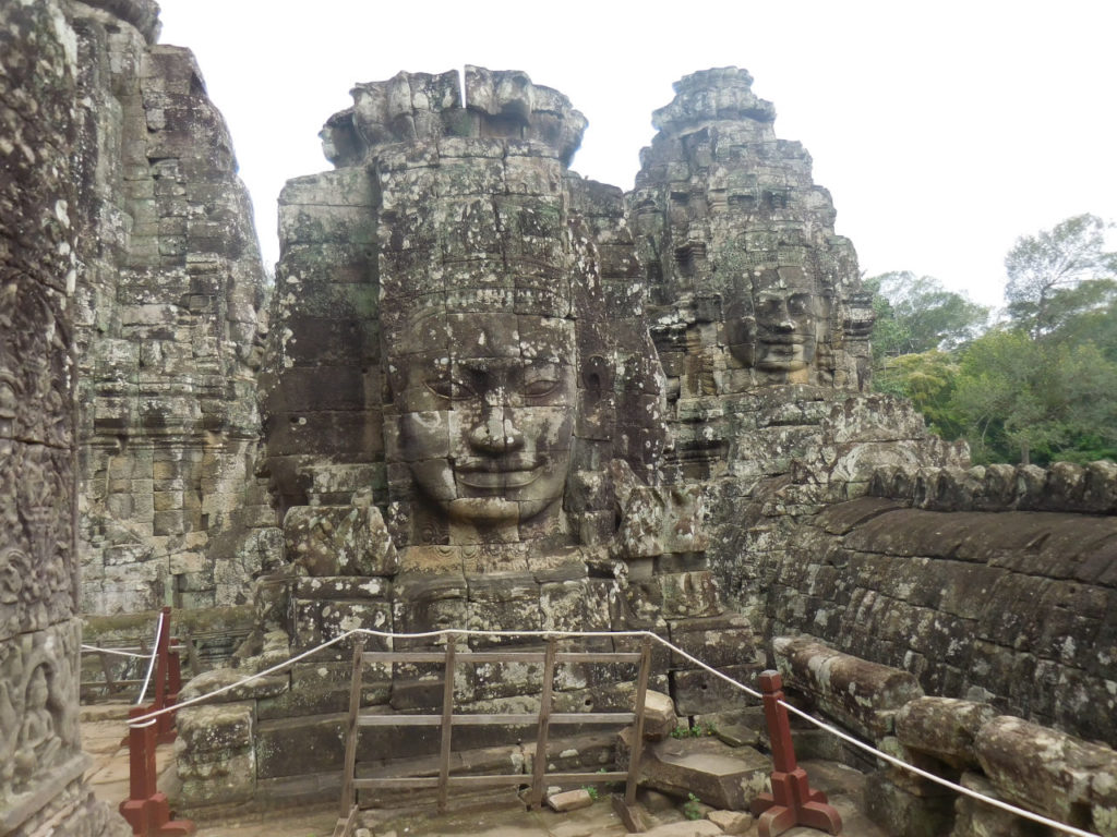Camboja- Seam Reap - Bayon temple faces