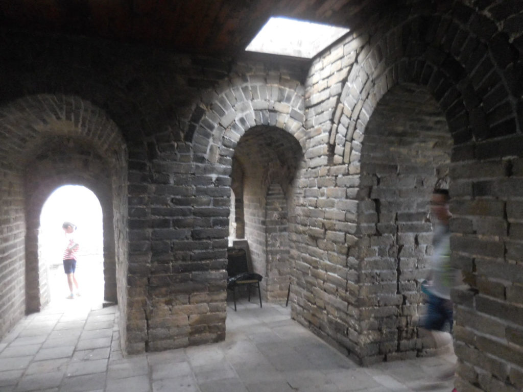 Mutianyu great wall - inside guard tower