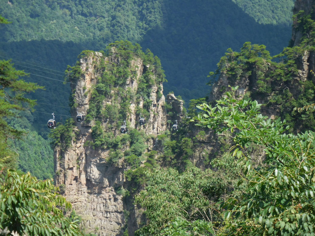 China - Zhangjiajie National Forest Park - cable car