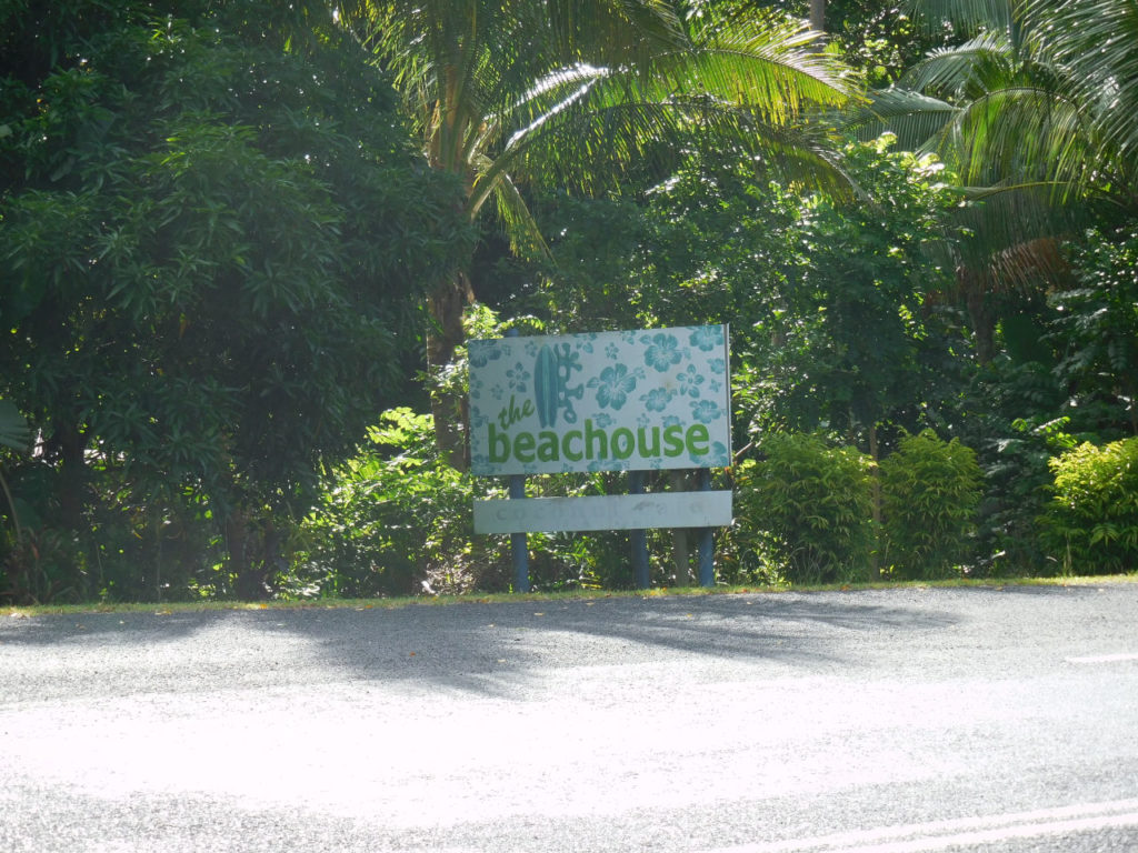 Fiji island -Beach House - sign