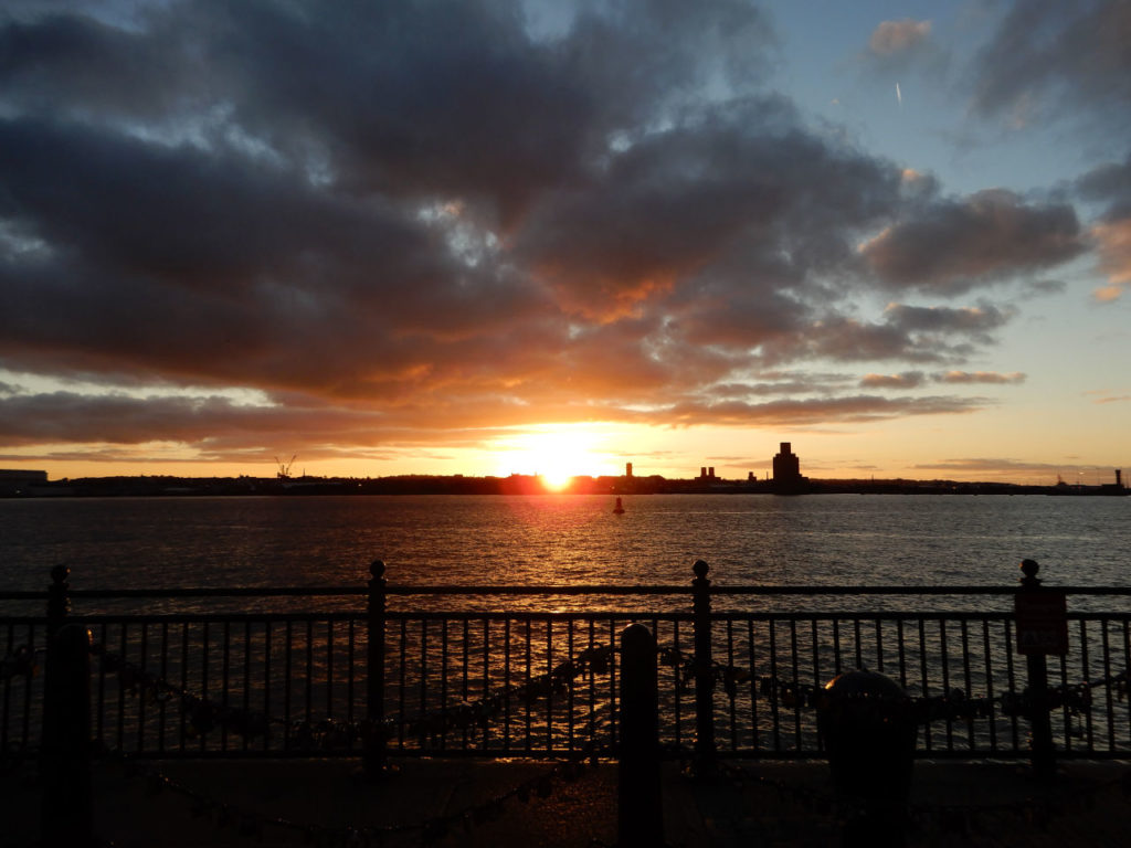 England - Liverpool - Sunset from Royal Albert Dock