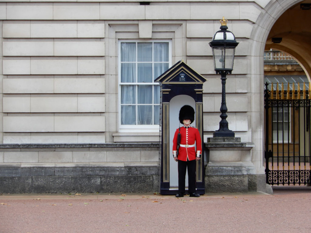 England - London - Buckingham Palace guard