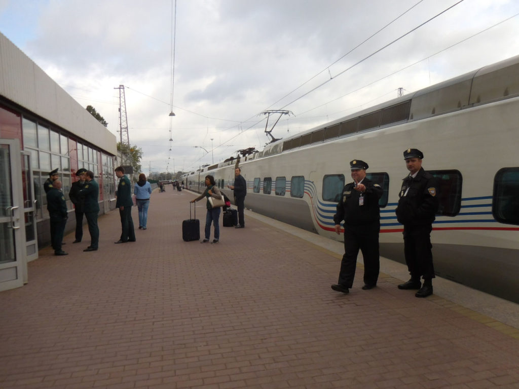 Russia - Saint Petersburg - train to Helsinki