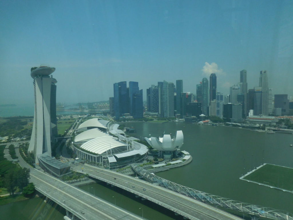 Singapura - Marina bay view from Flyer