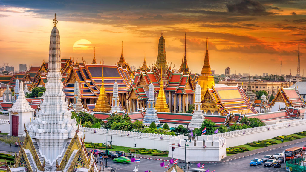 Thailand -Bangkok - Grand palace overview