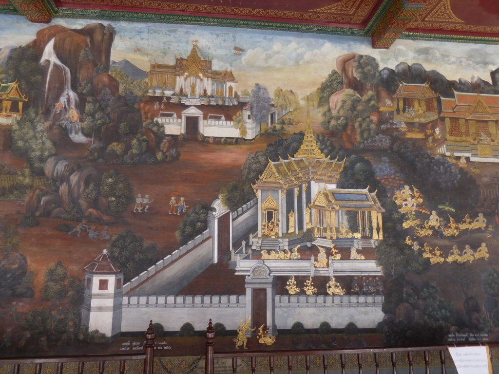 Tailandia -Bangkok - Grand palace - paint wall