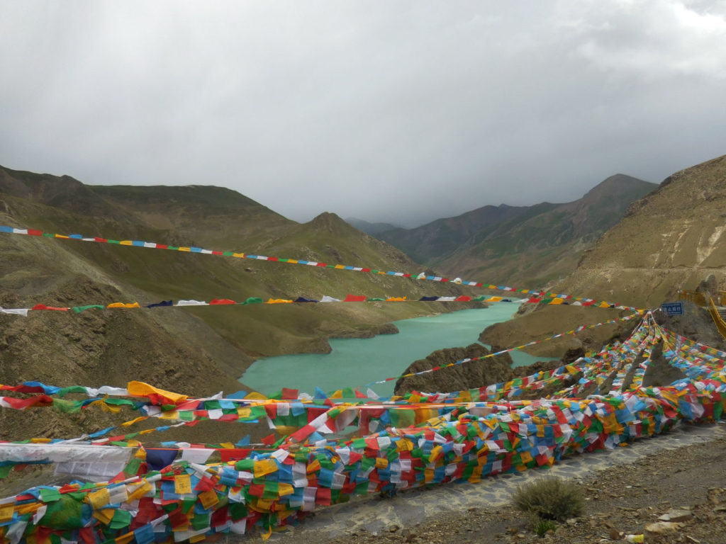 Chusong Reservoir in Bainang County, Shigatse