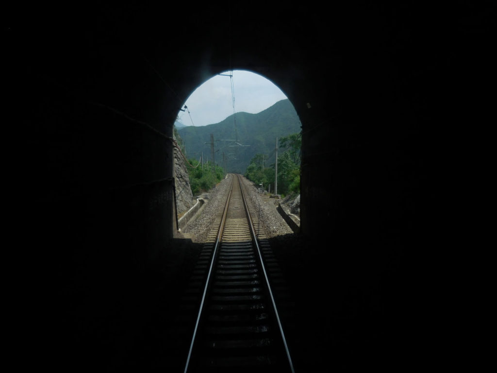 Transiberiana Railway - China - Beijing - rail tunnel