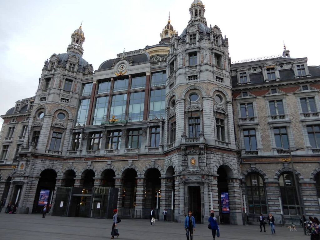 Belgium - Antwerp - train station - main entrace