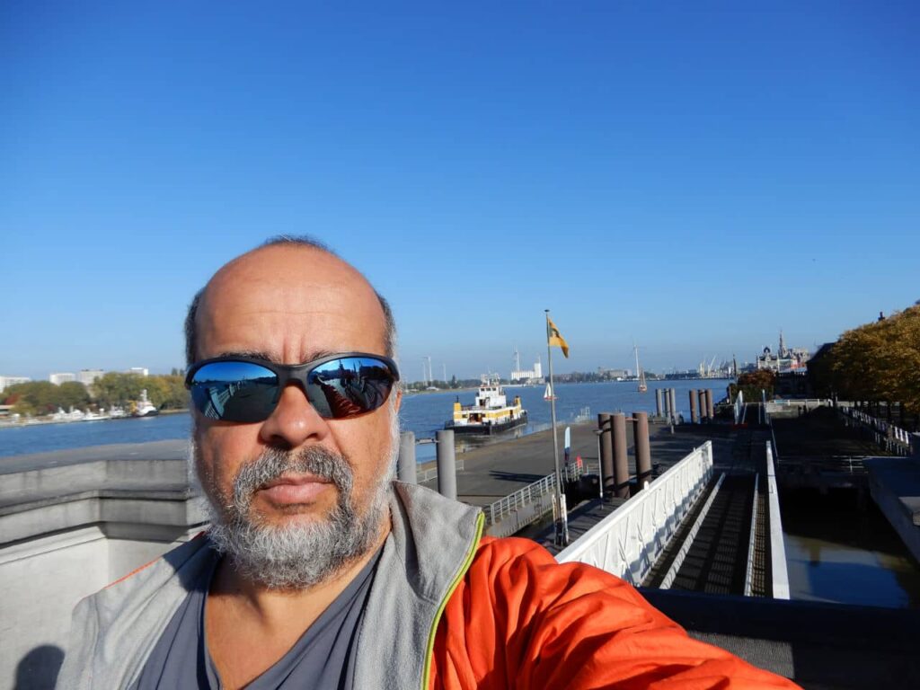 Scheldt river view - Antwerp