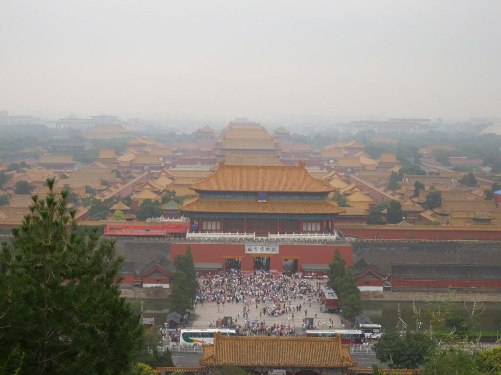 China - Beijing - Forbidden city from Jingshan Park