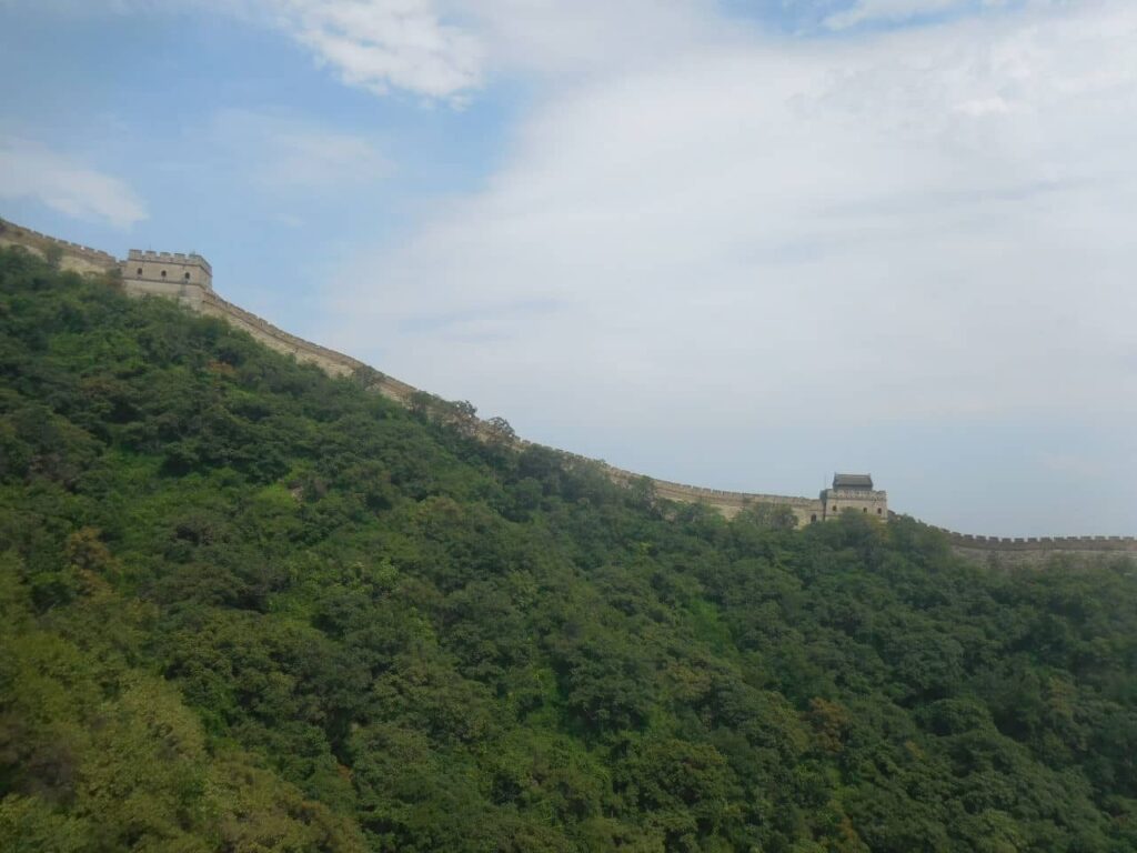 side view of Mutianyu great