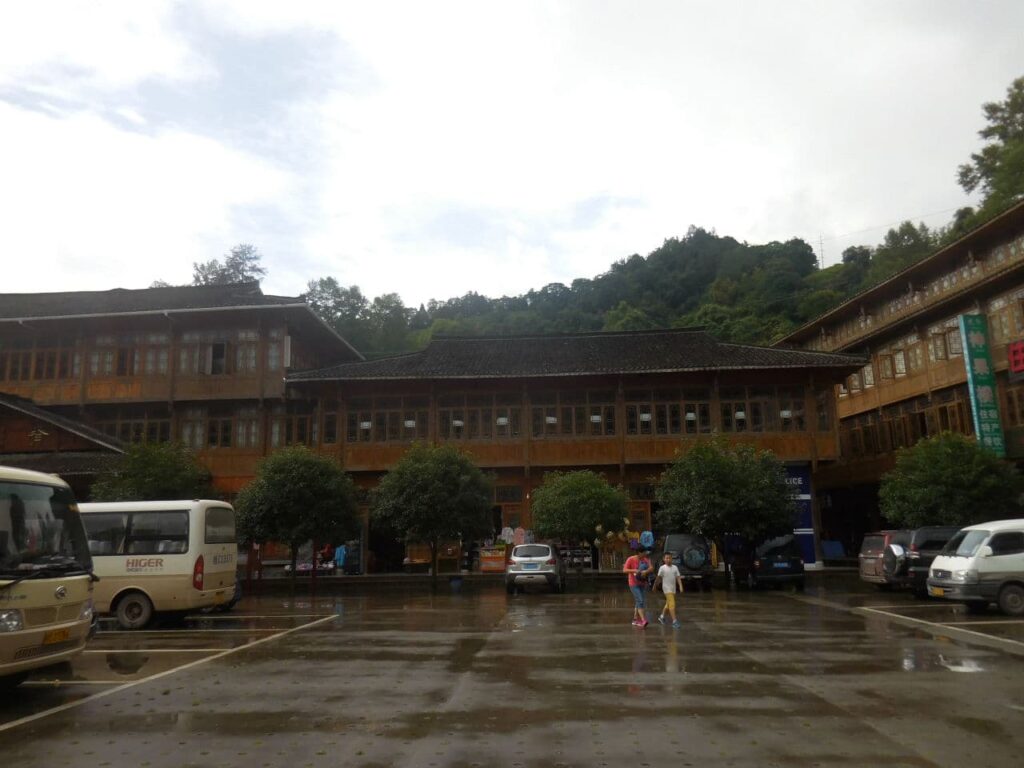 Bus station at Longii village