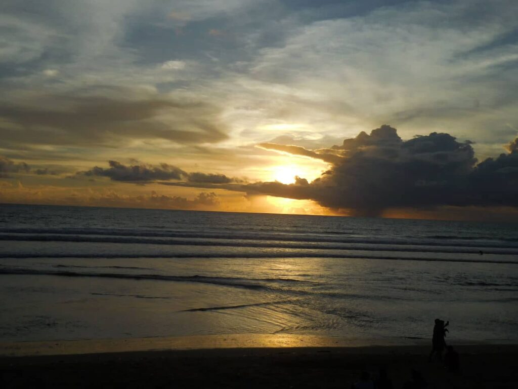 Kuta beach sunset