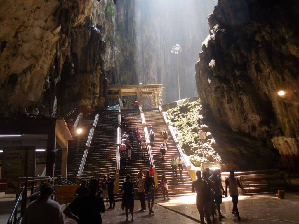 stairs inside Batucave.