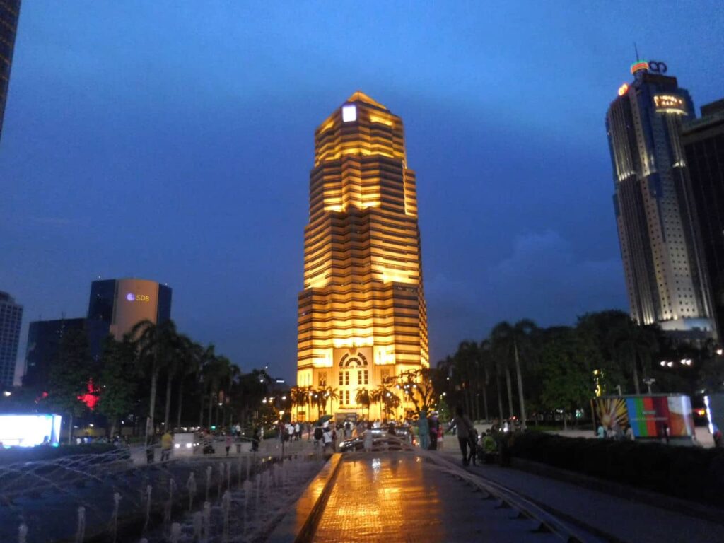 Menara Public bank at night