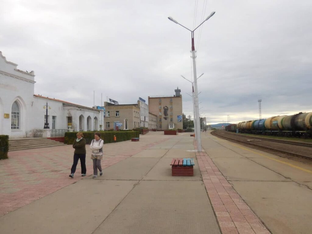 Ulaanbaatar train station buildings