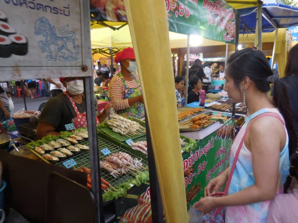 Street food market