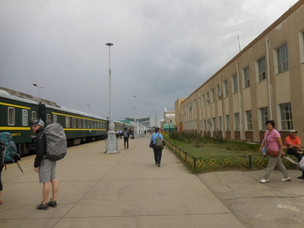 Ulaanbaatar train station - main platform