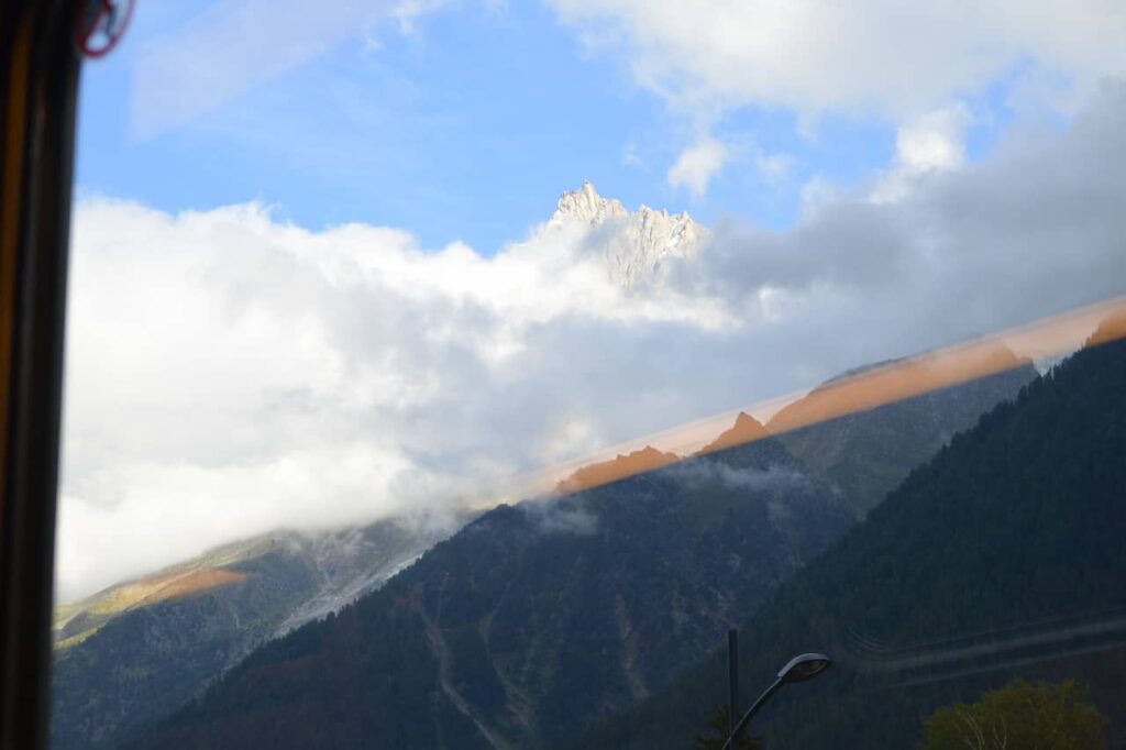 View from the Aiguille du Midi