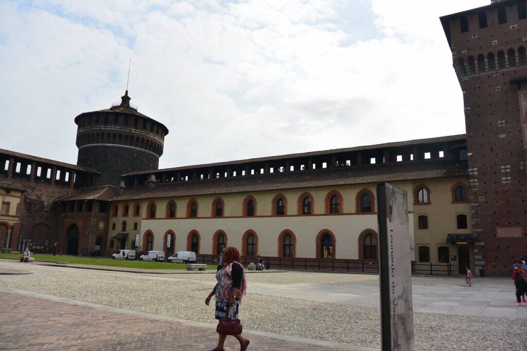 Sforzesco Castle inside