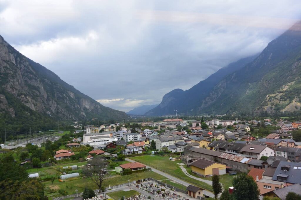 Martinigny from train