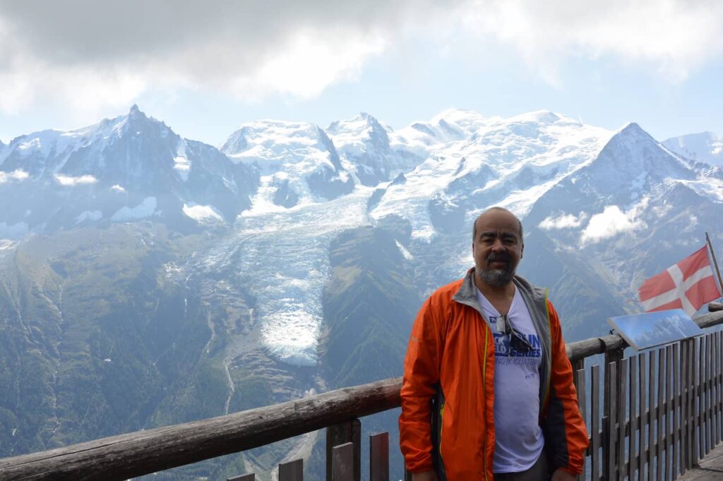 Mont Blanc view from Bellachat Refuge