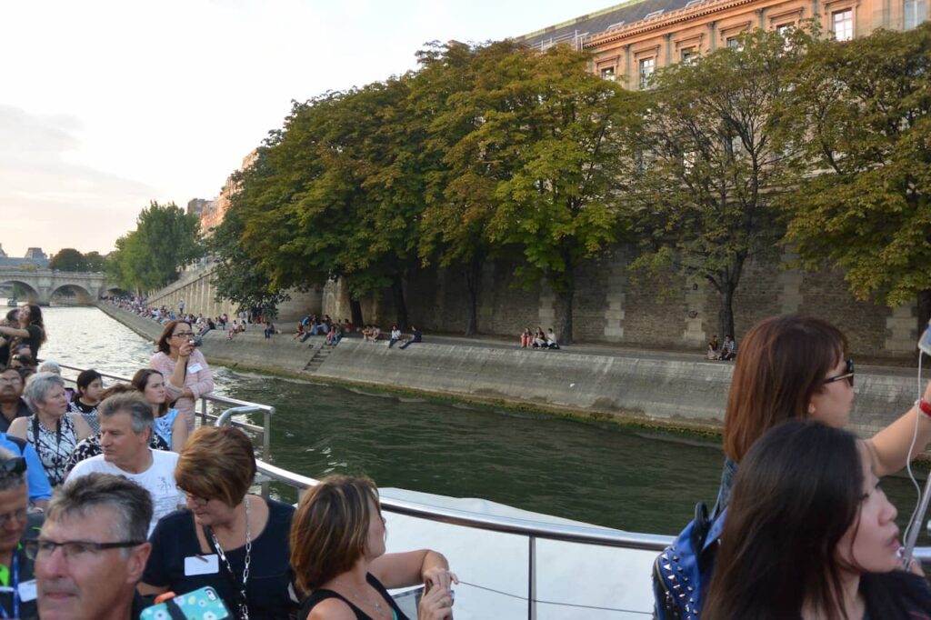 boat trip on the Seine river