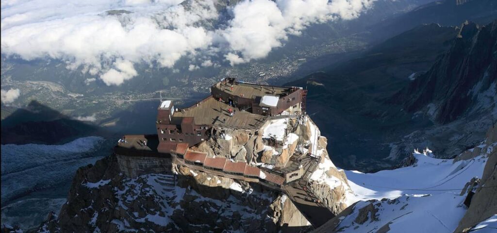 lower platform Aiguille du Midi