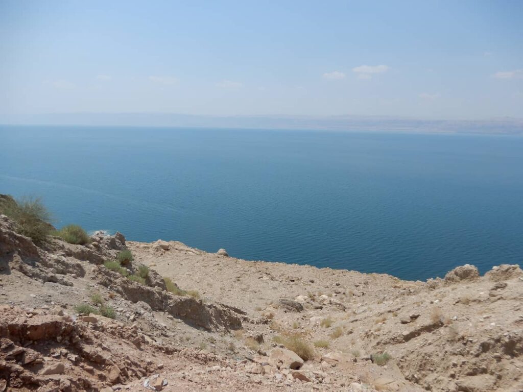 Dead Sea salt formation way down