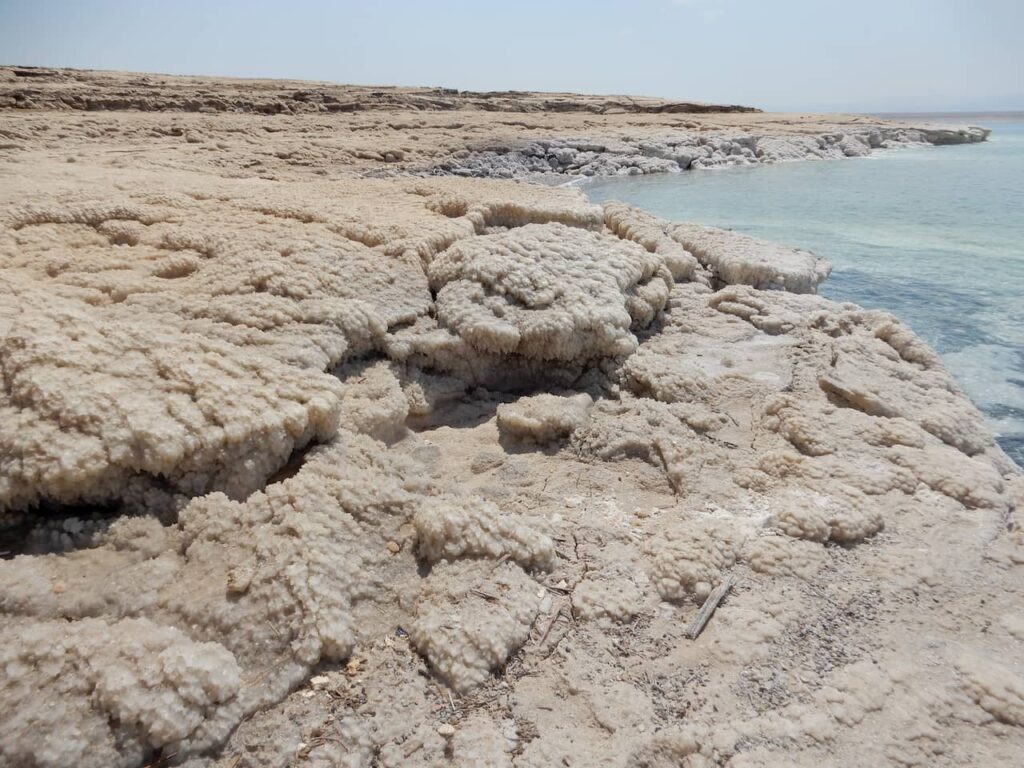 Dead Sea salt formation