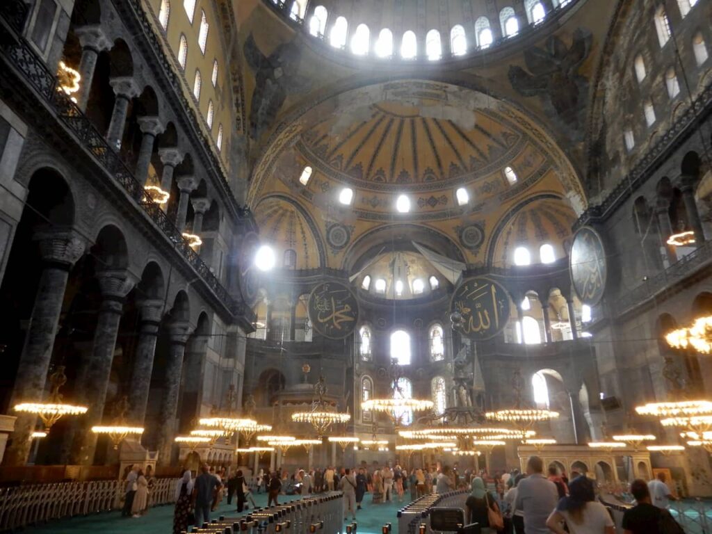 Main hall of Hagia Sophia