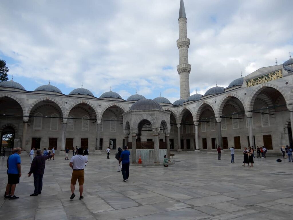The Blue Mosque courtyard