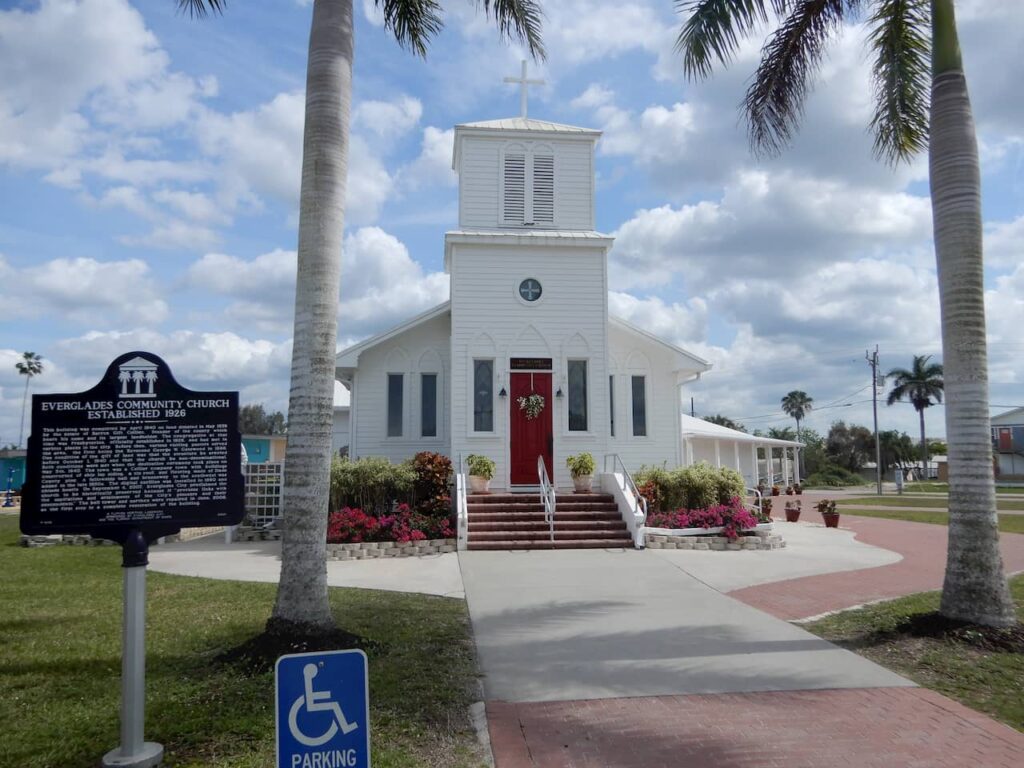 Everglades Community Church Historical Marker