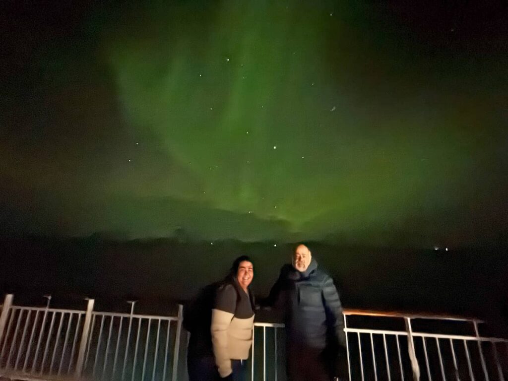 Aurora borealis - cruise ship